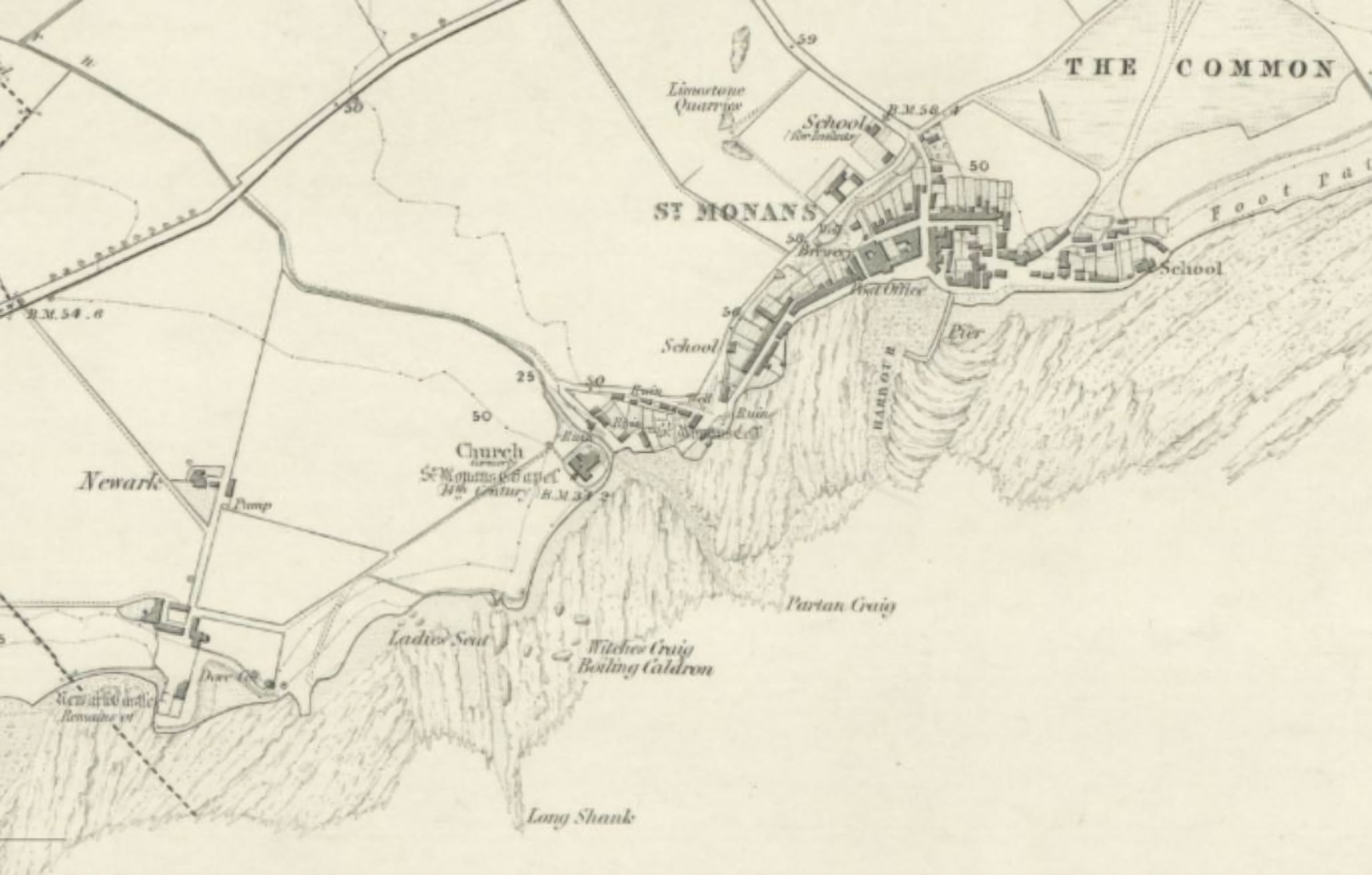 Barony of Balvaird, 1896 map Perth and Clackmannan