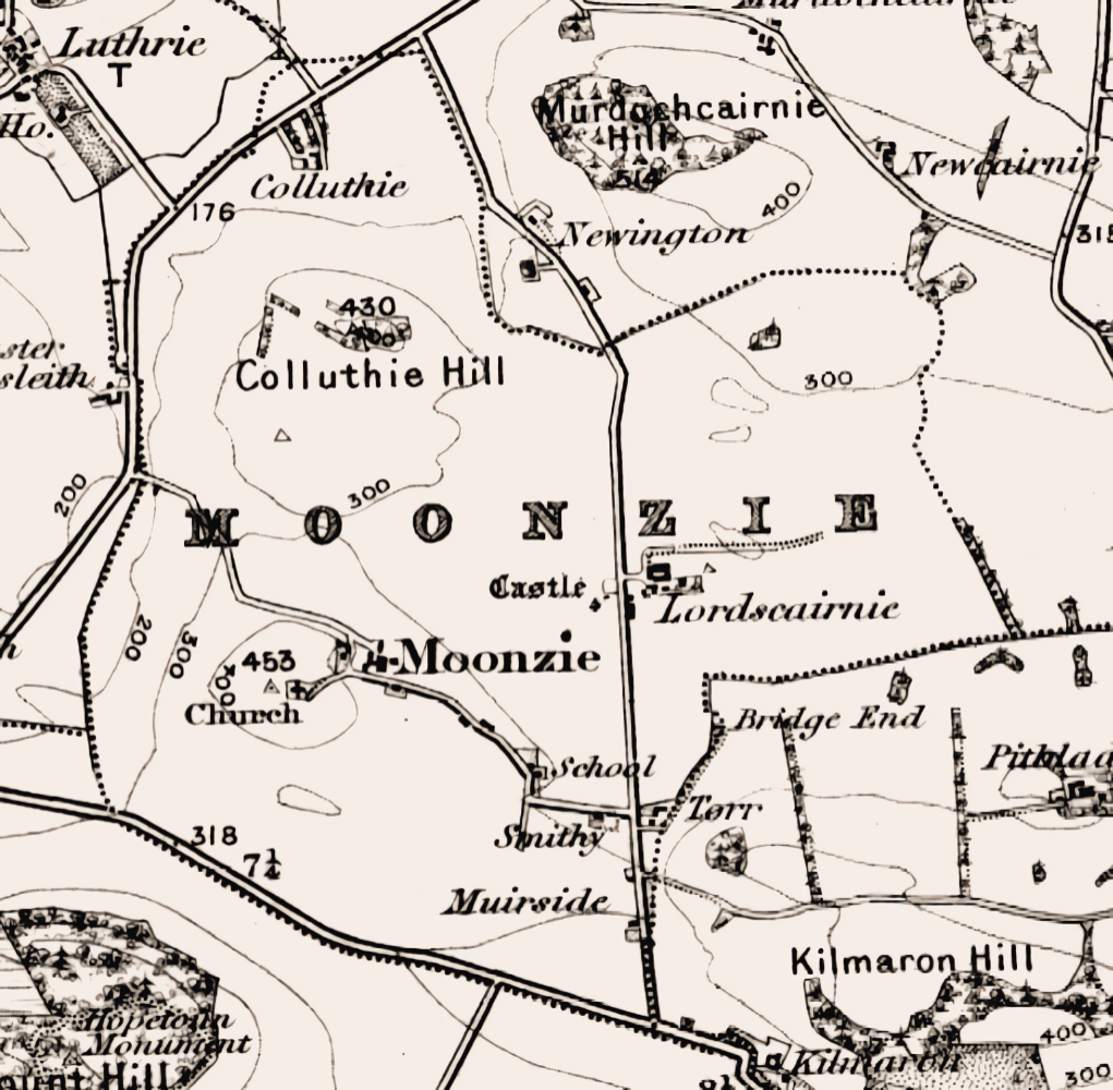 Barony of Auchtermunzie, Barony Map