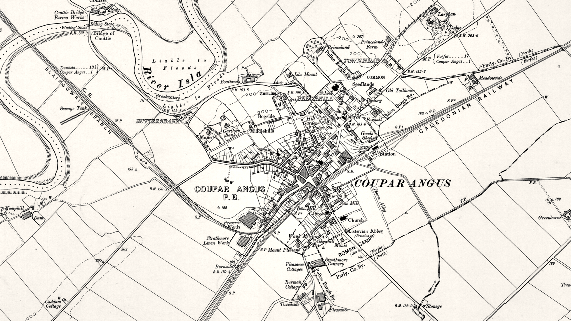 Barony of Balvaird, 1896 map Perth and Clackmannan